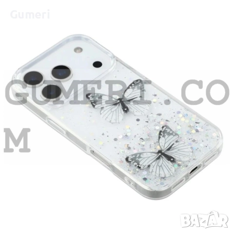 Apple iPhone 17 Pro Max  Силиконов Гръб с Пеперуди, снимка 12 - Калъфи, кейсове - 52177246