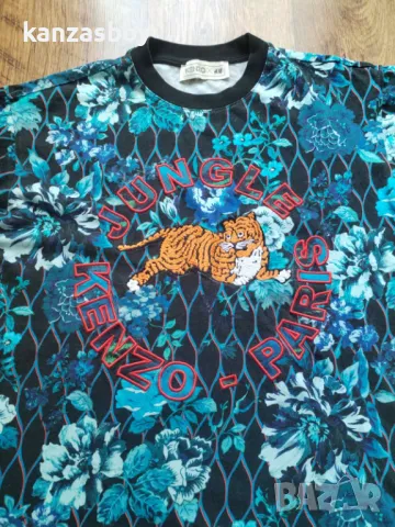  KENZO Paris H&M Jungle Floral Tiger Logo Tee - страхотна мъжка тениска С, снимка 3 - Тениски - 49815916