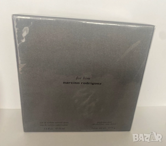 For Him Narciso Rodriguez 50 ml EDT spray + 75 g Deodorant Stick sealed giftbox!, снимка 3 - Мъжки парфюми - 52010752