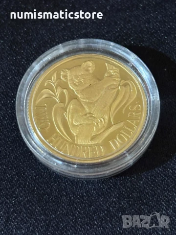 Австралия 1985 - 200 долара - Коала , Златна монета , снимка 2 - Нумизматика и бонистика - 51239715