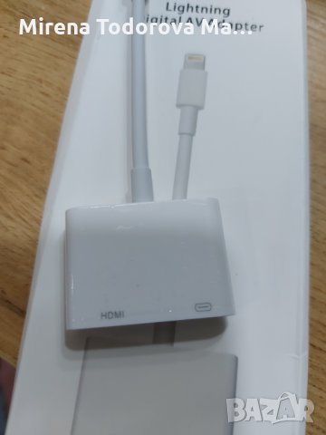 Преходник, Кабел към HDMI, Digital AV Adapter, За iPhone, iPad, iPod,, снимка 3 - Аксесоари за Apple - 35585689