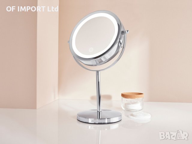 LED Козметично Огледало с Осветление CIEN Beauty ИНОКС, снимка 4 - Други - 43297706