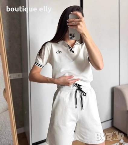 дамски комплект alo в бяло и черно, снимка 2 - Комплекти - 51770319