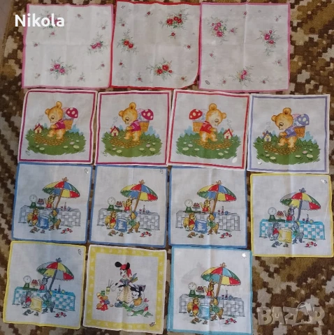 Винтидж детски кърпички