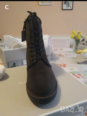 Дамски боти Tamaris  номер 38 в отлично състояние , снимка 4 - Дамски боти - 53230471
