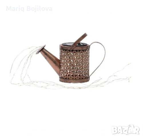 Декоративна соларна лампа със светлинни спринклери – ефект „водопад“, 60 LED, топла бяла светлина