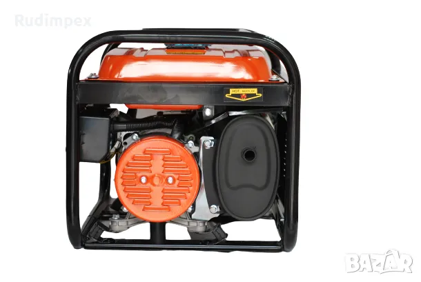 Генератор за ток 3.5 kW, 7.5 HP, бензинов, монофазен, AVR, ръчен стартер, 100% медни намотки, в нали, снимка 2 - Генератори - 49843186