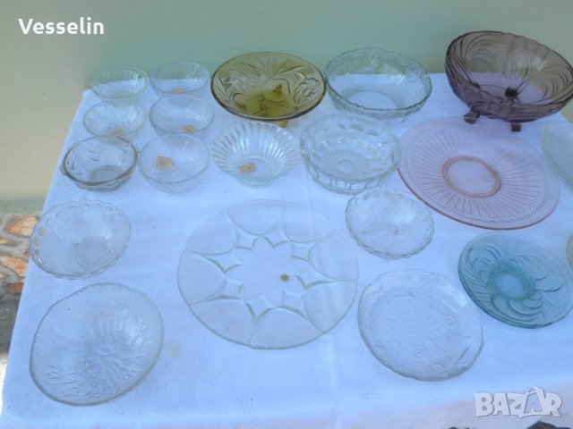 Стари порцеланови и стъклени чинии, купи, сервизи подстакани и др., снимка 10 - Сервизи - 20739003