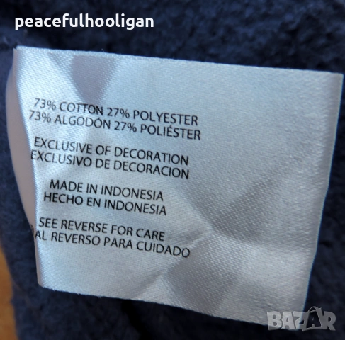 GAP мъжки лилав суитшърт с качулка размер L/XL Oversized , снимка 13 - Суичъри - 53394124