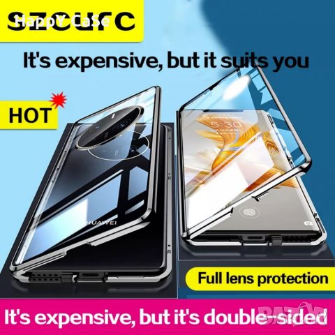 Huawei Mate 50 Pro / Двоен 360 градуса магнитен кейс калъф с камера протектор , снимка 2 - Калъфи, кейсове - 38787730
