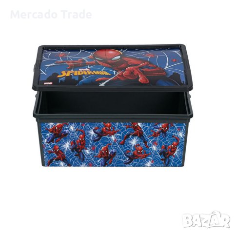 Кутия за играчки Mercado Trade, За момчета, Спайдермен, 10л., Син, снимка 2 - Кутии за съхранение - 43957773