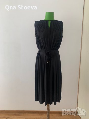 Черна дамска рокля с марка H&M, тип Солей, снимка 1 - Рокли - 37626675