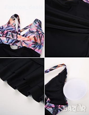 Нов Дамски бански костюм две части контрол на корема за море плаж, снимка 7 - Други - 40098569