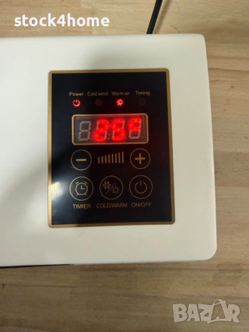 Стенен PTC отоплител и вентилатор LX-333 – 1800W, дистанционно управление и таймер, снимка 6 - Отоплителни печки - 53588094