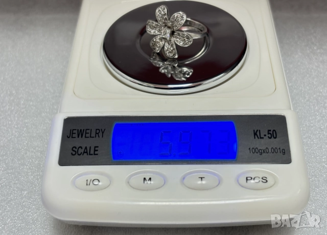 Дамски Сребърен Пръстен (проба 925)- 5,97 грама, снимка 11 - Пръстени - 52573180