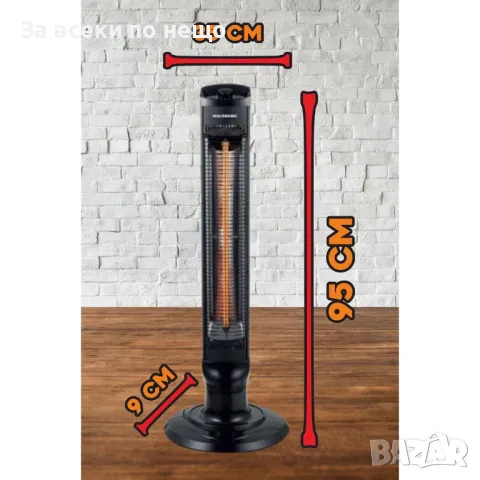 Електрически радиатор тип кула Hausberg HB-8561NG, 1000W, снимка 2 - Други инструменти - 47780560