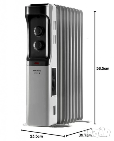 Маслен радиатор Taurus New Dakar 1500/2000/2500W, снимка 10 - Друга електроника - 51926128