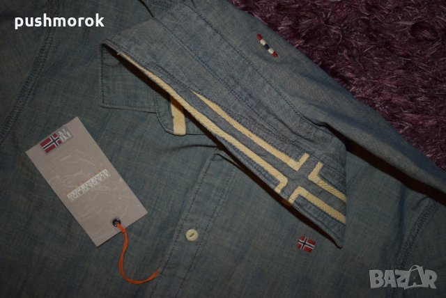 Napapijri Men's Girth Shirt Sz XS, снимка 4 - Ризи - 28414707