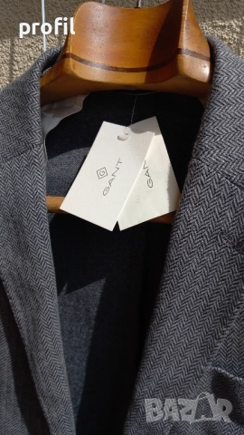 Ново Gant Herringbone мъжко сако/блейзър 48, снимка 8 - Якета - 51605334