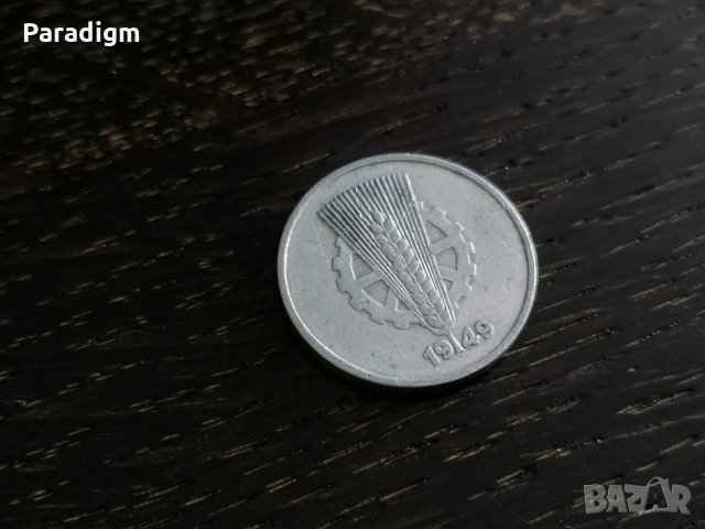 Монета - Германия - 10 пфенига | 1949г.; серия А, снимка 2 - Нумизматика и бонистика - 28263176