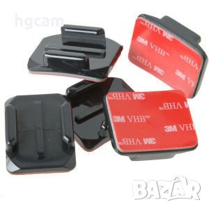 Комплект извити лепенки за каска за екшън камери GoPro и др.