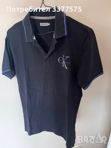 Calvin Klein Jeans тениска с поло яка, снимка 2 - Тениски - 44000468