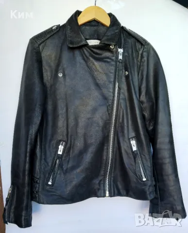 Gerard Darel байкърско кожено яке рокерия, снимка 5 - Якета - 47596051