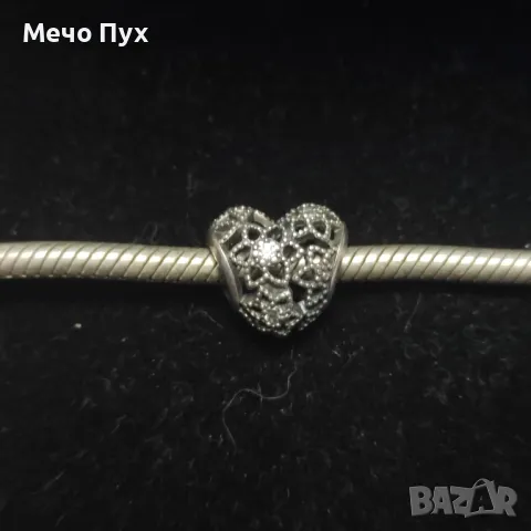 Сребърна висулка за гривна Пандора (54), снимка 2 - Гривни - 49318796