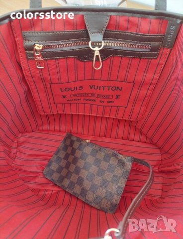 Кафява чанта Louis VuittonNeverfull- 185-10, снимка 5 - Чанти - 33326911