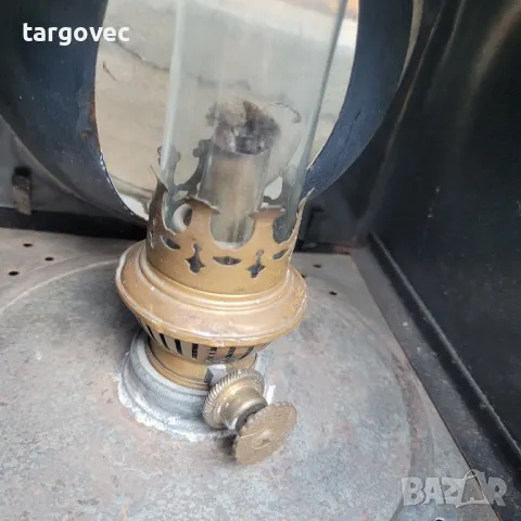 старинен железопътен фенер, снимка 4 - Антикварни и старинни предмети - 48085023