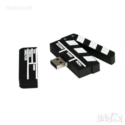 USB Флашка 32 гб Филмова клапа , видео режисьорска клапа , директорска клапа , снимка 3 - USB Flash памети - 43241244