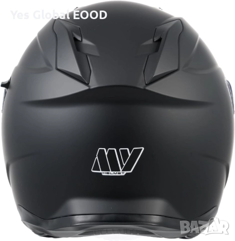 MY-835 джет каска с визьор, ECE 22.06, матово черна, M N5, снимка 4 - Аксесоари и консумативи - 51910818