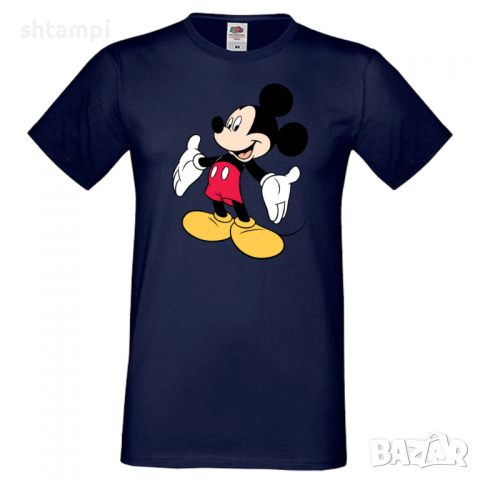 Мъжка тениска Mickey Mouse 7 Подарък,Изненада,Рожден ден, снимка 6 - Тениски - 36576508