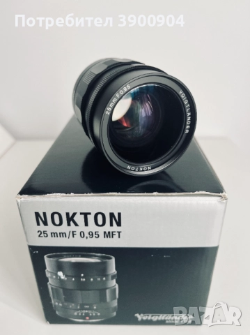 Voigtländer Nokton 25mm F0.95 MFT Lens, снимка 3 - Обективи и филтри - 51907848