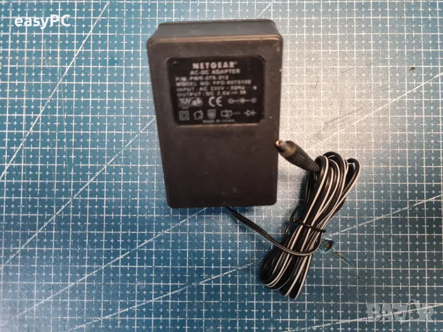 Оригинален захранващ адаптер Netgear PWR-075-312 YPD-8075100 7,5V 1A, снимка 2 - Мрежови адаптери - 49301274