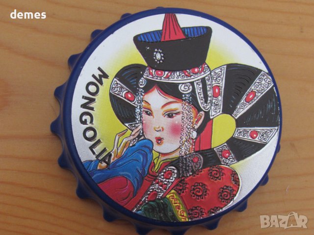 Голям автентичен магнит от Монголия-серия-отварачка, снимка 1 - Колекции - 43250817