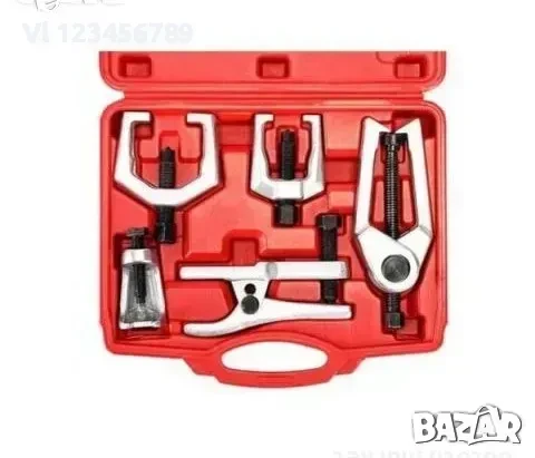 Комплект скоби за демонтаж и монтаж на шарнири и накрайници, 5 броя