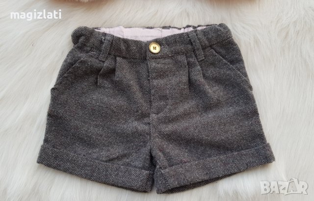 Детски сет H&M пухен елек къси панталони и боти 9-12 месеца, снимка 5 - Жилетки и елечета за бебе - 43388866
