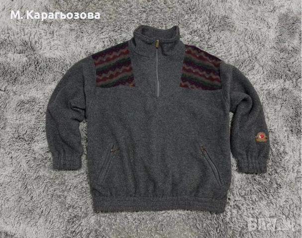 Ретро Fjällräven полар – 90s винтидж находка, Размер XXL, снимка 2 - Пуловери - 52426492