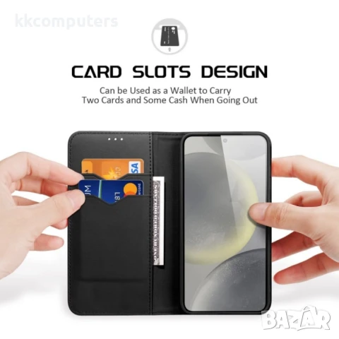 Samsung Galaxy S25+ 5G DUX DUCIS /Hivo Series Cowhide Wallet/ PU + TPU Кожен Калъф и Протектор, снимка 4 - Калъфи, кейсове - 51428526
