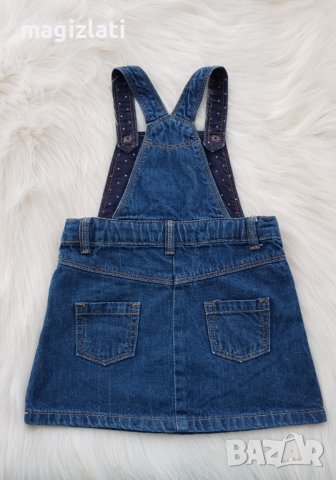 Дънков сукман 9-12-18 месеца, снимка 2 - Бебешки рокли - 37988673