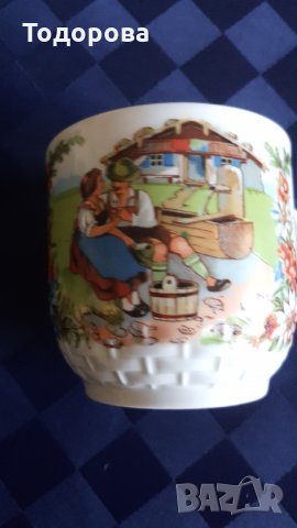 Голяма  порцеланова чаша-Бавария, снимка 2 - Чаши - 33619657