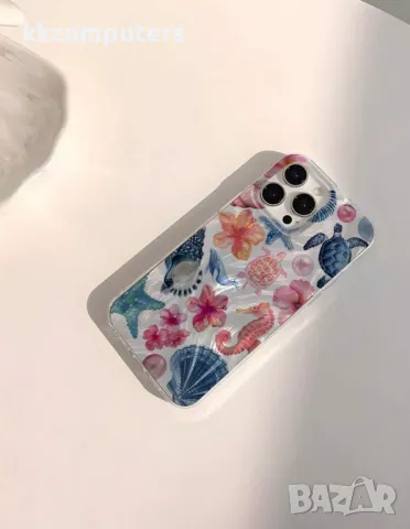 iPhone 14 Силиконов Калъф и Протектор Sea Bottom!