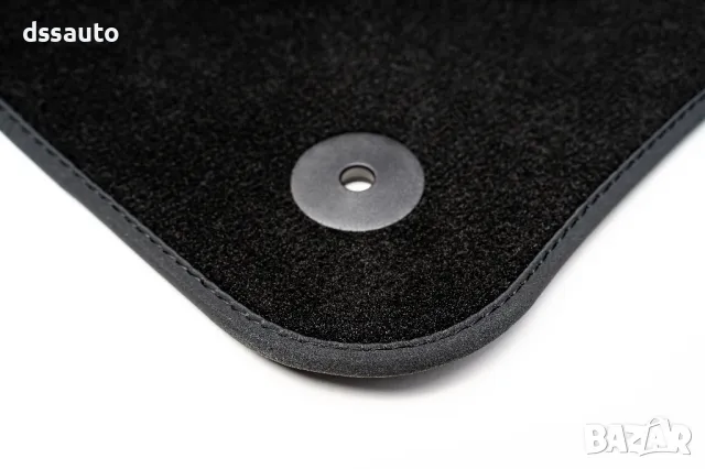 Комплект велурени стелки за BMW 5 серия  F10 седан (2010–2017) черни, снимка 3 - Аксесоари и консумативи - 49904436