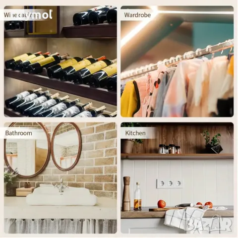 LED лампа с датчик за движение и вградена батерия, няколко режима на работа, различни дължини, снимка 7 - Лед осветление - 48338294