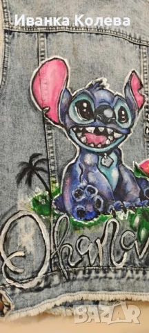 дънково елече със Стич , снимка 6 - Елеци - 50815618