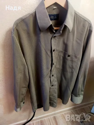 Мъжка копринена риза,ползвана само веднъж 