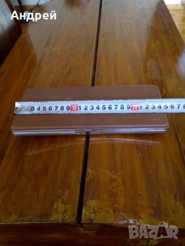 Стара кутия от пергели, снимка 3 - Антикварни и старинни предмети - 27441005