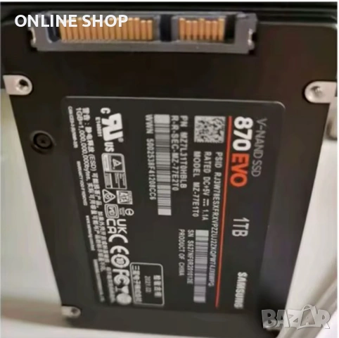 Samsung 870 Evo 1TB SSD Sata III 6GB НОВ, снимка 3 - Външни хард дискове - 53600680