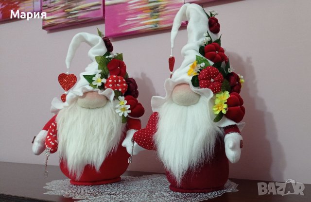 Валентински гном, снимка 10 - Декорация за дома - 43756542